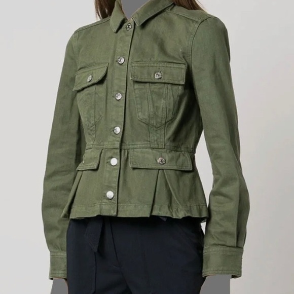 Veronica Beard Jackets & Blazers - VERONICA BEARD - Jayla Peplum Jacket - Denim Jacket NEW WITH TAGS